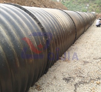 Monoblock corrugated culvert